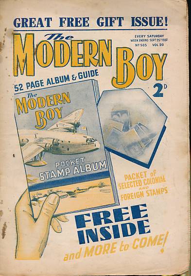 The Modern Boy. No. 503. September 25th 1937.