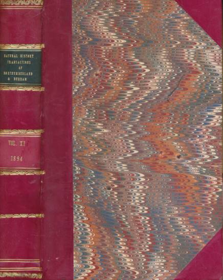Hancock; British Fishes; Erosion; etc. Natural History Transactions of Northumberland and and Durham and Newcastle upon Tyne. Volume XI. 1890-94.