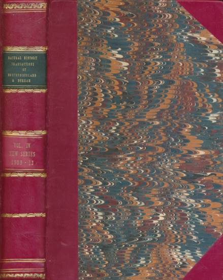 Spiders, Geology, &c. Transactions of the Natural History Society of Northumberland, Durham and Newcastle-upon-Tyne. Volume IV 1909-1913.