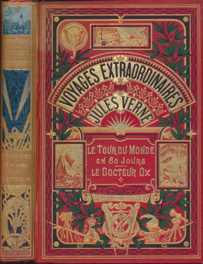 Le Tour du Monde en Quatre-Vingt Jours. (Les Voyages Extraordinaires Couronnés Par L'Académie) [Around the World in Eighty Days]. 1917.