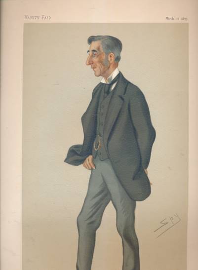SPY [LESLIE WARD] [ILLUS.] - Vanity Fair Colour Print 'Ambassaador to the Porte' (the Rt Hon Sir Henry George Elliot Gcb) Statesmen No 245. 1877