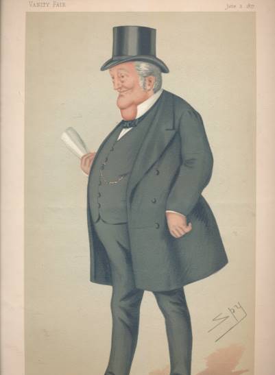 SPY [LESLIE WARD] [ILLUS.] - Vanity Fair Colour Print 'the Manchester School' (Mr T B Potter Mp) Statesmen No 254. 1877
