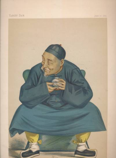 SPY [LESLIE WARD] [ILLUS.] - Vanity Fair Colour Print 'China' (He Kuo Sung Tao) Statesmen No 255. 1877