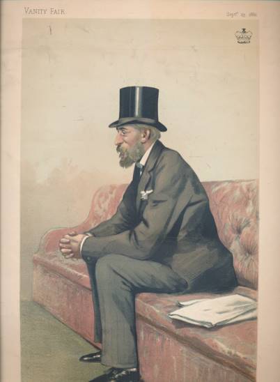 Vanity Fair colour print 'Tennis' (Lord Wimbourne) Statesmen No 411. 1882.