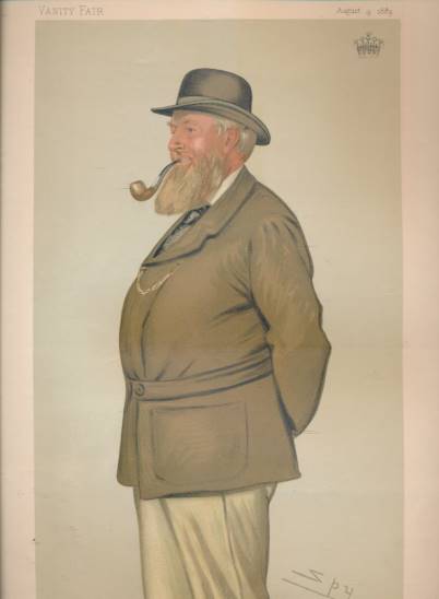 SPY [LESLIE WARD] [ILLUS.] - Vanity Fair Colour Print 'Agriculture' (the Earl of Leicester Kg). Statesmen No 429. 1883