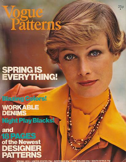 Vogue Patterns. Spring 1974.