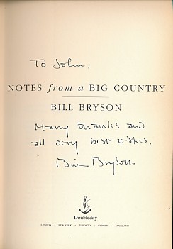 Notes from a Big Country. Signed copy.