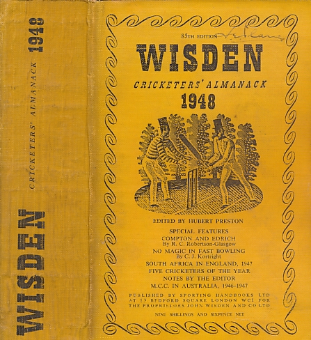 Wisden Cricketers' Almanack 1948. 85th edition,