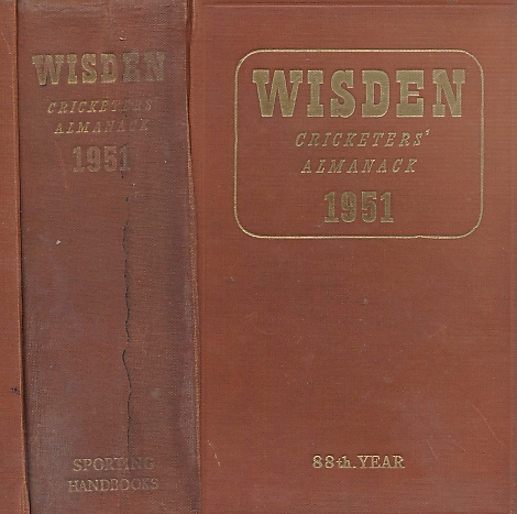 Wisden Cricketers' Almanack 1951. 88th edition.