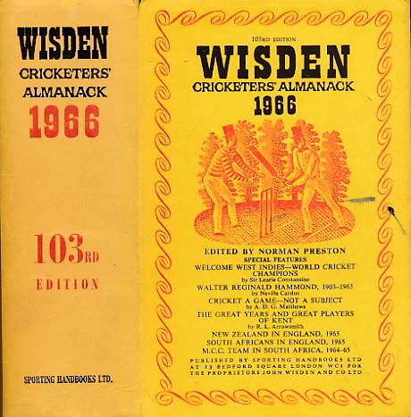 Wisden Cricketers' Almanack 1966 (103rd edition)