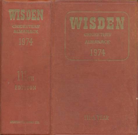 Wisden Cricketers' Almanack 1974 (111th edition)