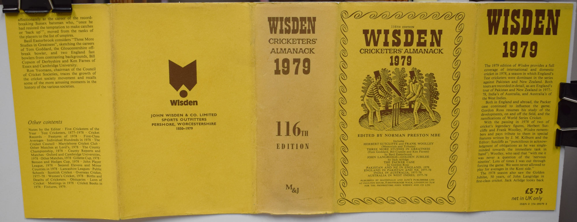 Wisden Cricketers' Almanack 1979 (116th edition)