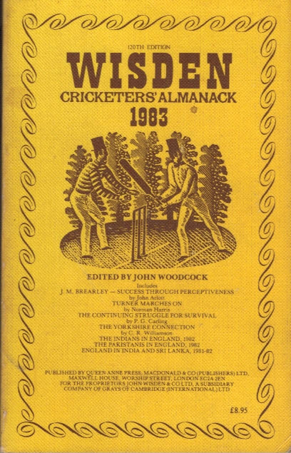 Wisden Cricketers' Almanack 1983. 120th edition.