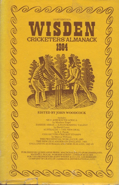 Wisden Cricketers' Almanack 1984. (121st edition)