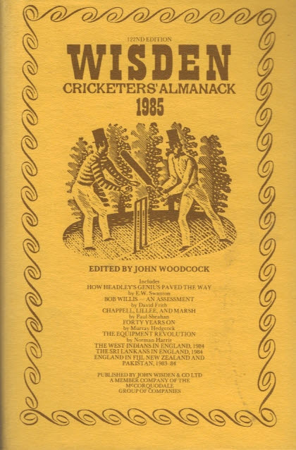 Wisden Cricketers' Almanack 1985 (122nd edition)