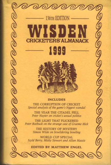 Wisden Cricketers' Almanack 1999. 136th edition.