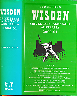 Wisden Cricketers' Almanack Australia 2000 - 01.