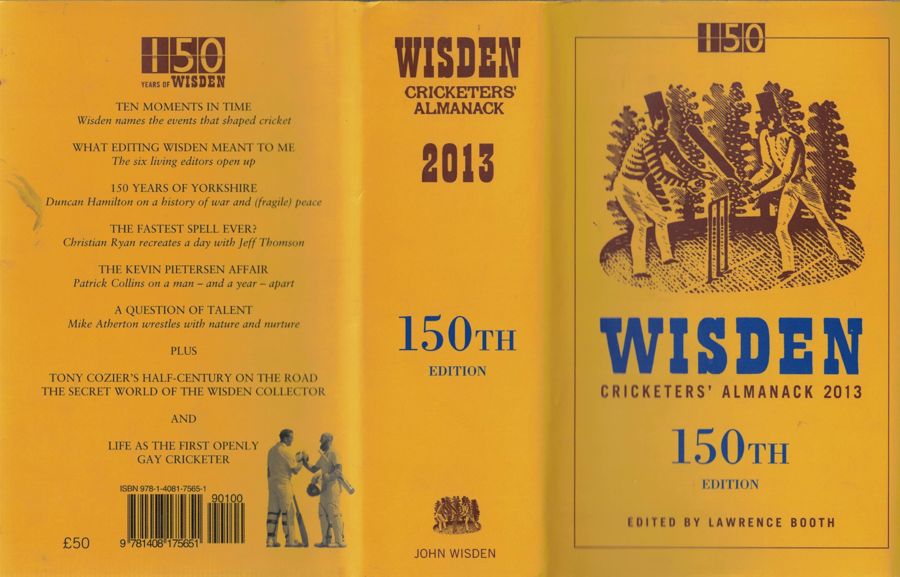 Wisden Cricketers' Almanack 2013. 150th edition.