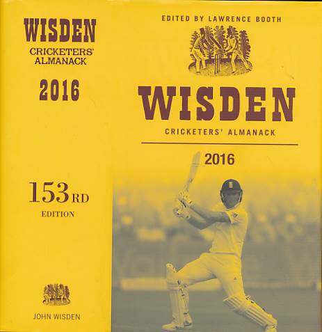 Wisden Cricketers' Almanack 2016. 153rd edition.