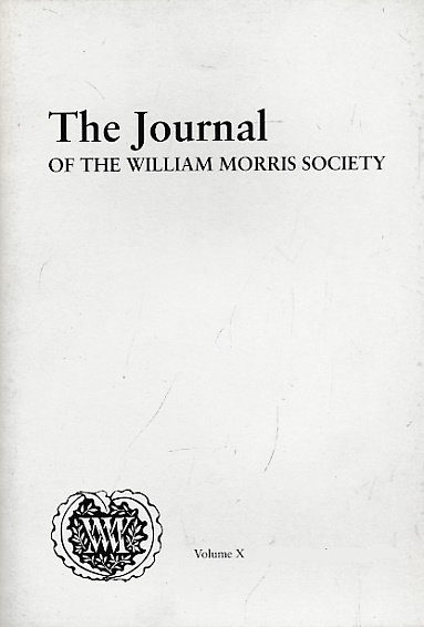 The Journal of the William Morris Society. Volume X, No.4, Spring 1994.
