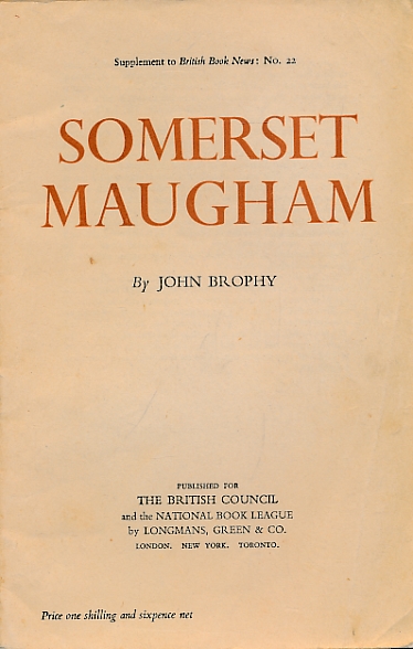 Somerset Maugham. Writers and their Work No. 22.